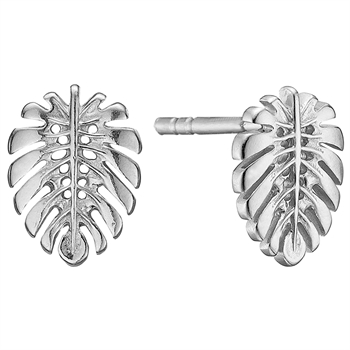 Christina Collect 925 sterling silver Palm Leaf Beautiful stud earrings, also available in silver plated, model 671-S88